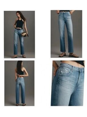 NWT AG Brinley Mid-Rise Straight Leg Jeans